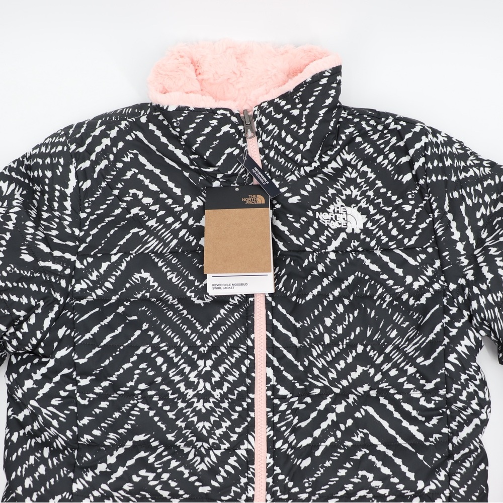 The North Face Youth 18 XL Girls Reversible Mossbud Jacket - Picture 2 of 13